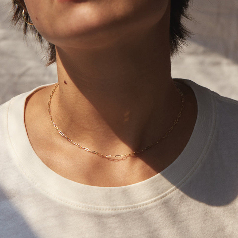 Navia Paperclip Chain Necklace