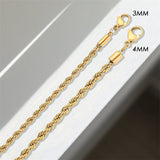 Hailey Rope Chain Gold Bracelet