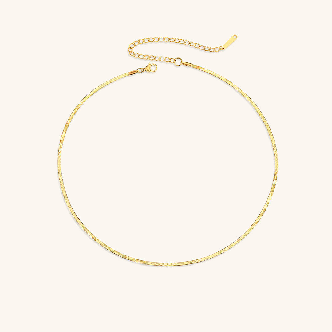 Eloise Gold Herringbone Necklace