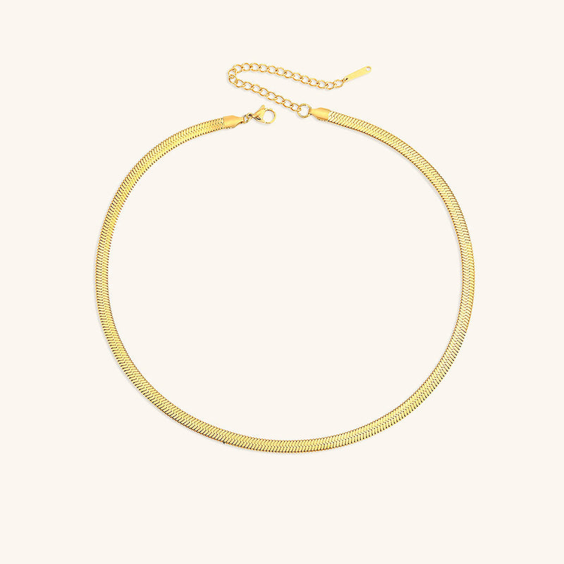 Eloise Gold Herringbone Necklace