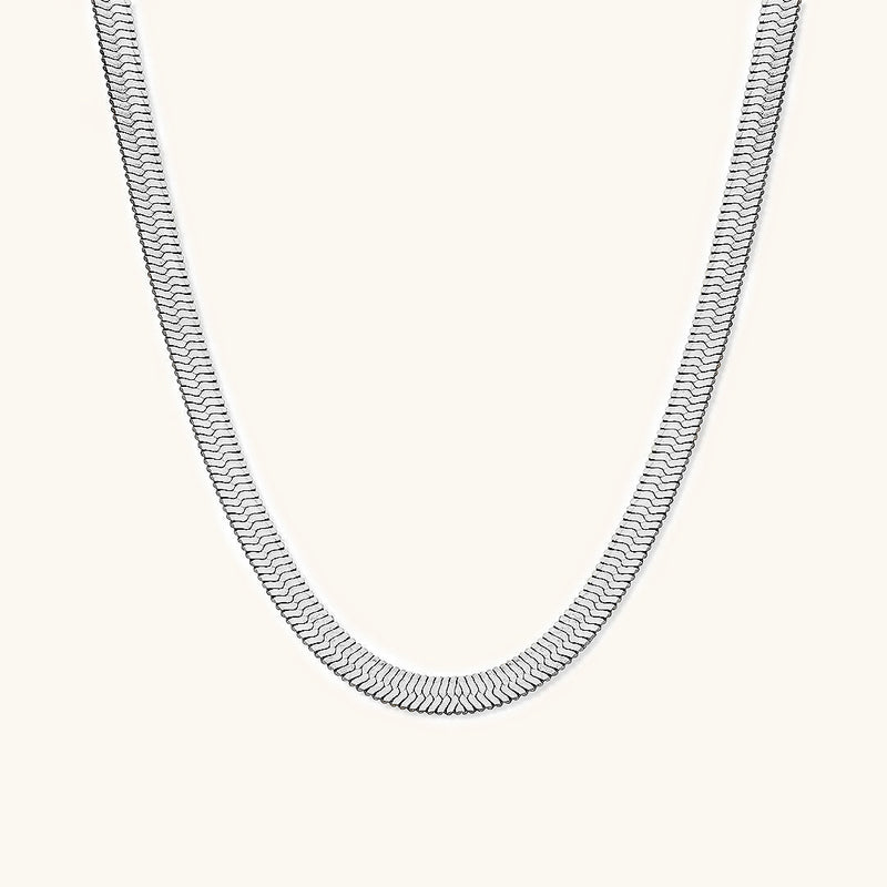 Eva Gold Herringbone Necklace