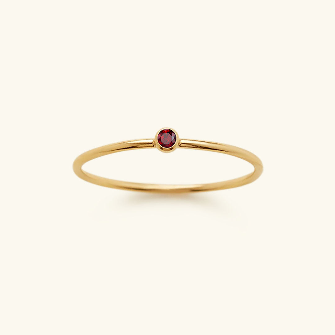 Angelina Birthstone Stacker Ring